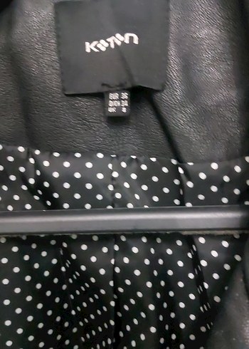 Siyah Deri Kadın Trençkot - Görsel 5