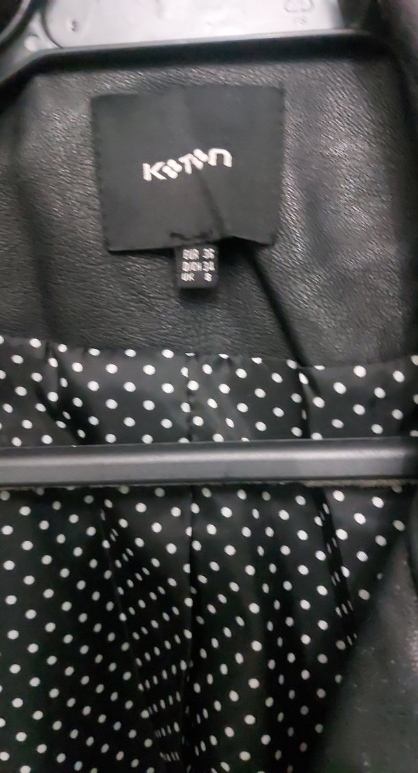 Siyah Deri Kadın Trençkot - Görsel 5