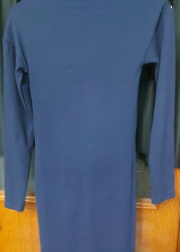 Uzun Kollu Lacivert Hamile Tunik - Görsel 5