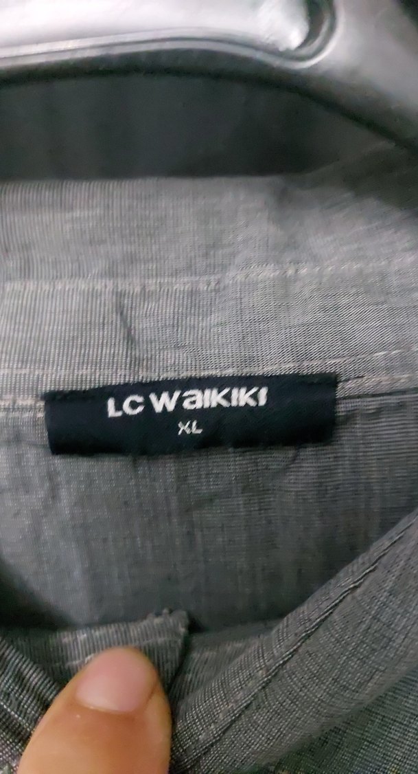 Gri Çizgili V Yaka Erkek Kazak - Görsel 2