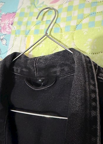 Kemerli Siyah Kadın Denim Ceket - Görsel 4