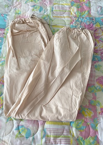Bej paraşüt pantolon - Görsel 2