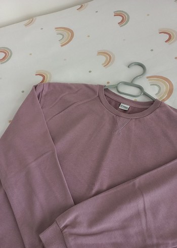 Lila Swatshirt - Görsel 3