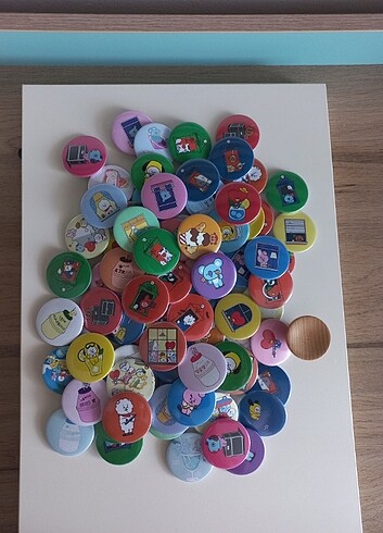  Beden Bts Bt21 Rozet Kore Kpop