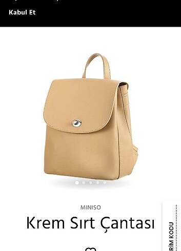  Beden Miniso sırt çantası 