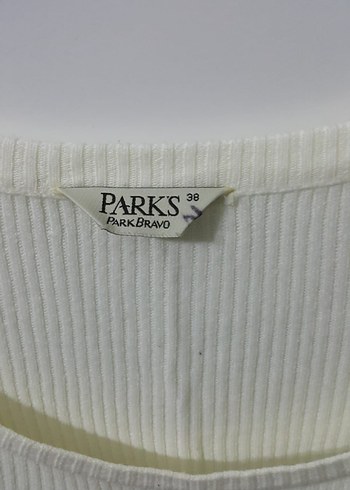 Park Bravo Beyaz Kadın Basic Uzun Kollu Kazak