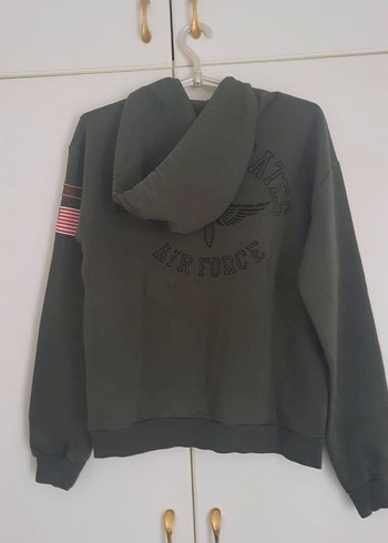 Addax Kadın nefti yesil Kapüşonlu Sweatshirt