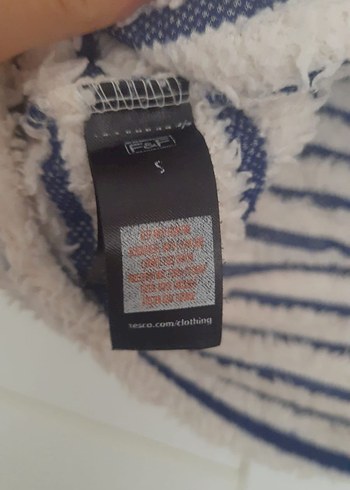 s Beden Çizgili Yumuşak Sweatshirt