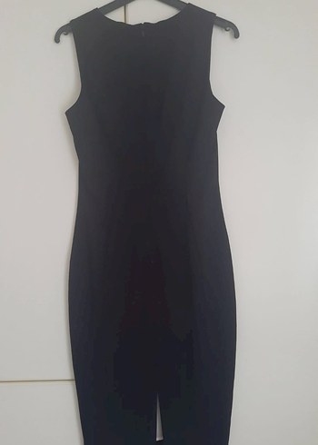 H&M Siyah Midi Elbise - Görsel 2