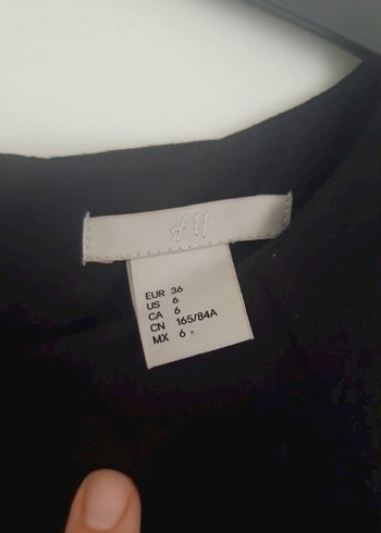 H&M Siyah Midi Elbise - Görsel 3