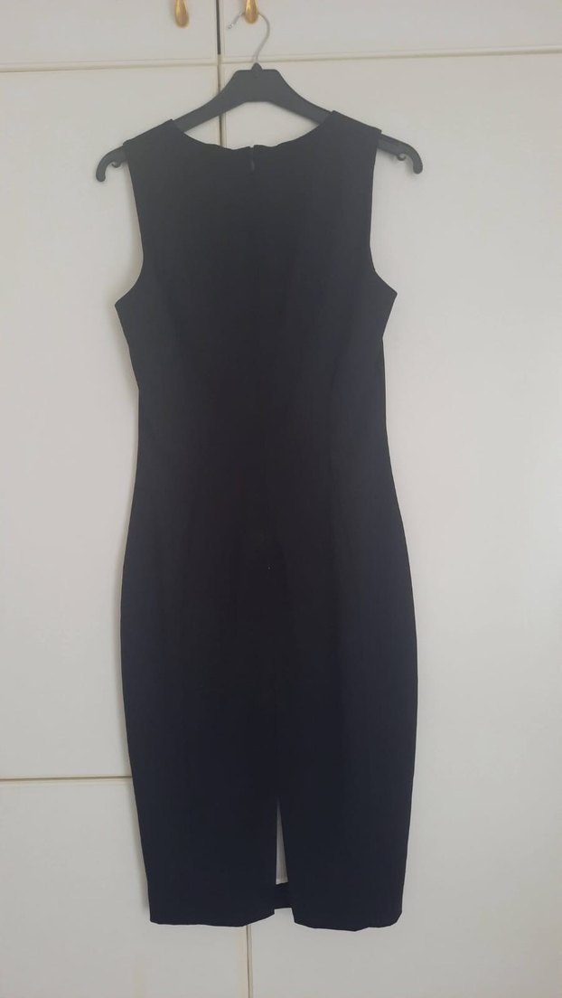 H&M Siyah Midi Elbise - Görsel 2