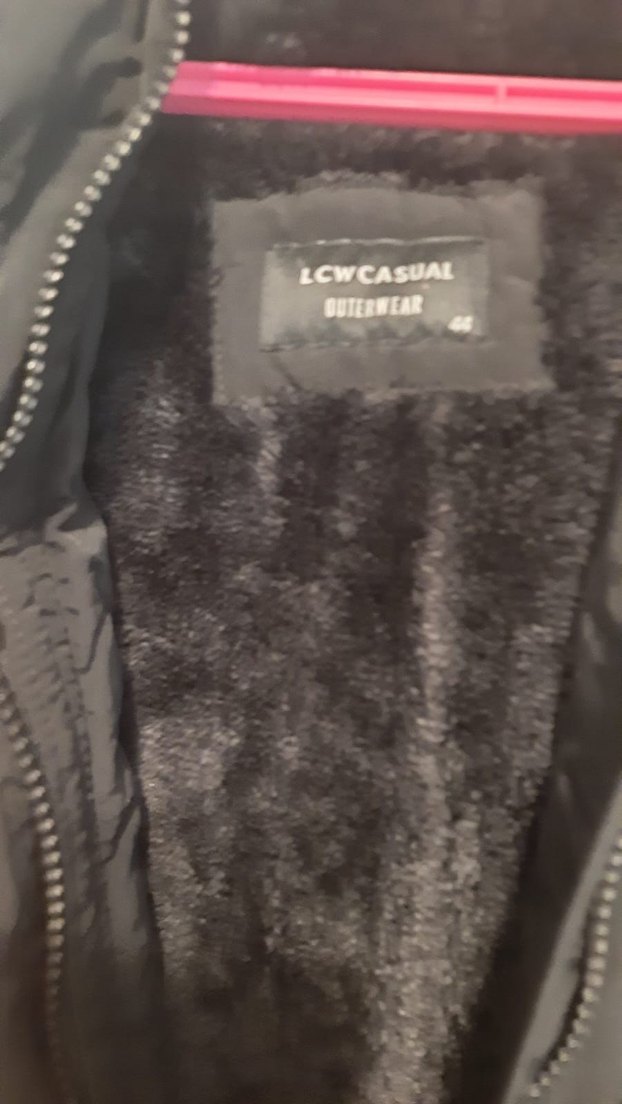 Düğmeli Siyah Midi Street Wear Kadın parka - Görsel 3