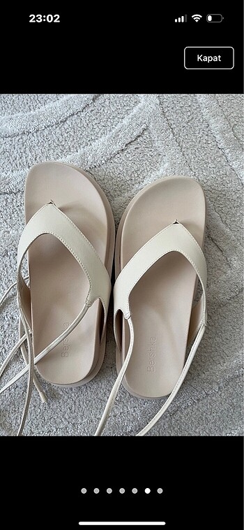 38 Beden ten rengi Renk BERSHKA sandalet
