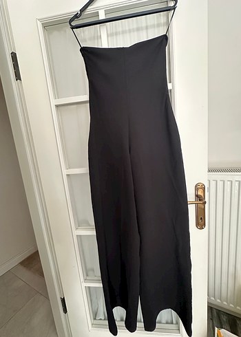 Zara Etiketli Siyah Straplez Uzun Tulum