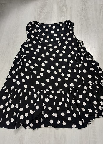 Puantiye Desenli Siyah Hamile Midi Etek - Görsel 5