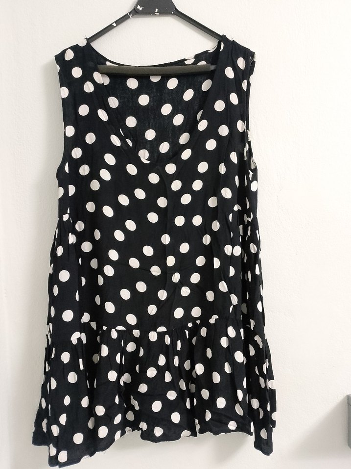 Puantiye Desenli Siyah Hamile Midi Etek - Görsel 4