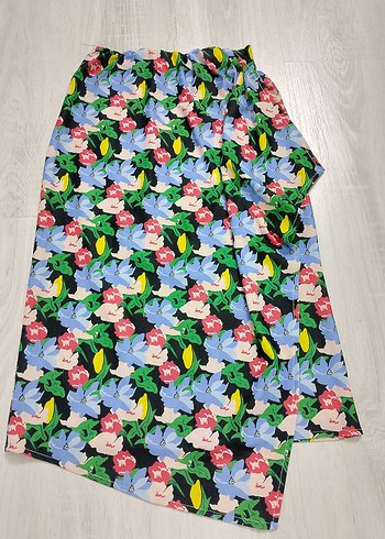 Çiçek Desenli Uzun etek - Görsel 4