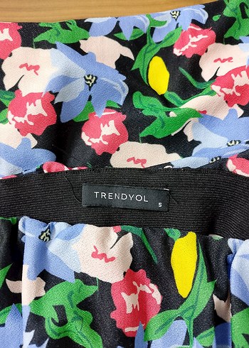 Çiçek Desenli Uzun etek - Görsel 5