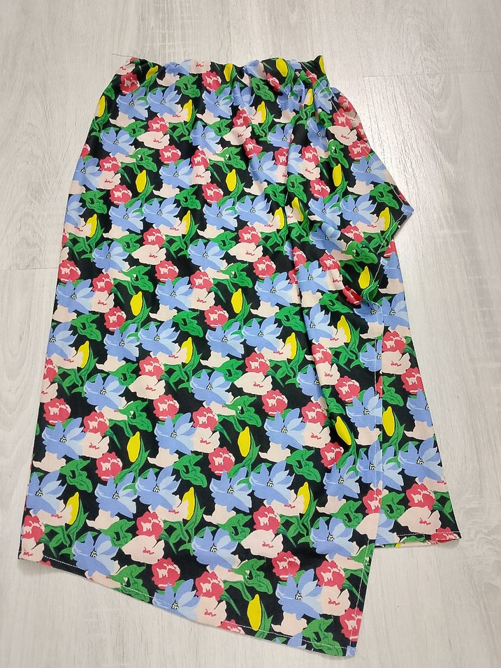 Çiçek Desenli Uzun etek - Görsel 4