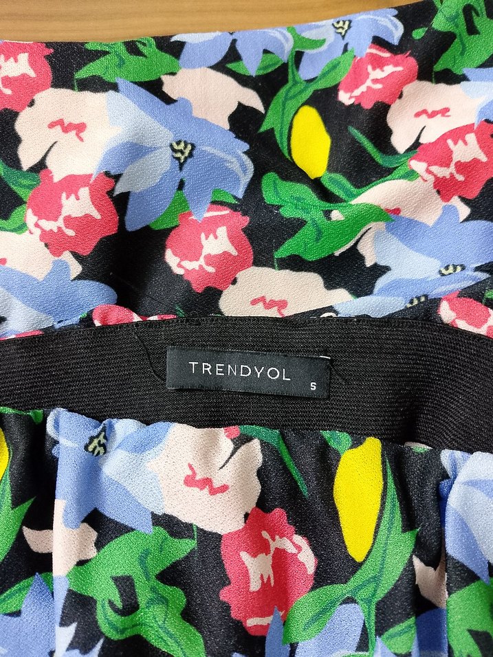 Çiçek Desenli Uzun etek - Görsel 5