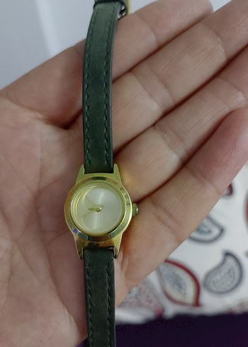 Minimalist Kadın Saat, Kemerli, Haki Renk