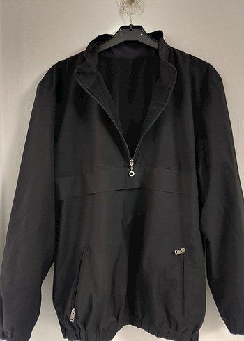 Erkek Siyah Fermuarlı Rüzgarlık - Görsel 4