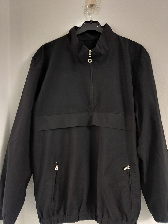 Erkek Siyah Fermuarlı Rüzgarlık - Görsel 2