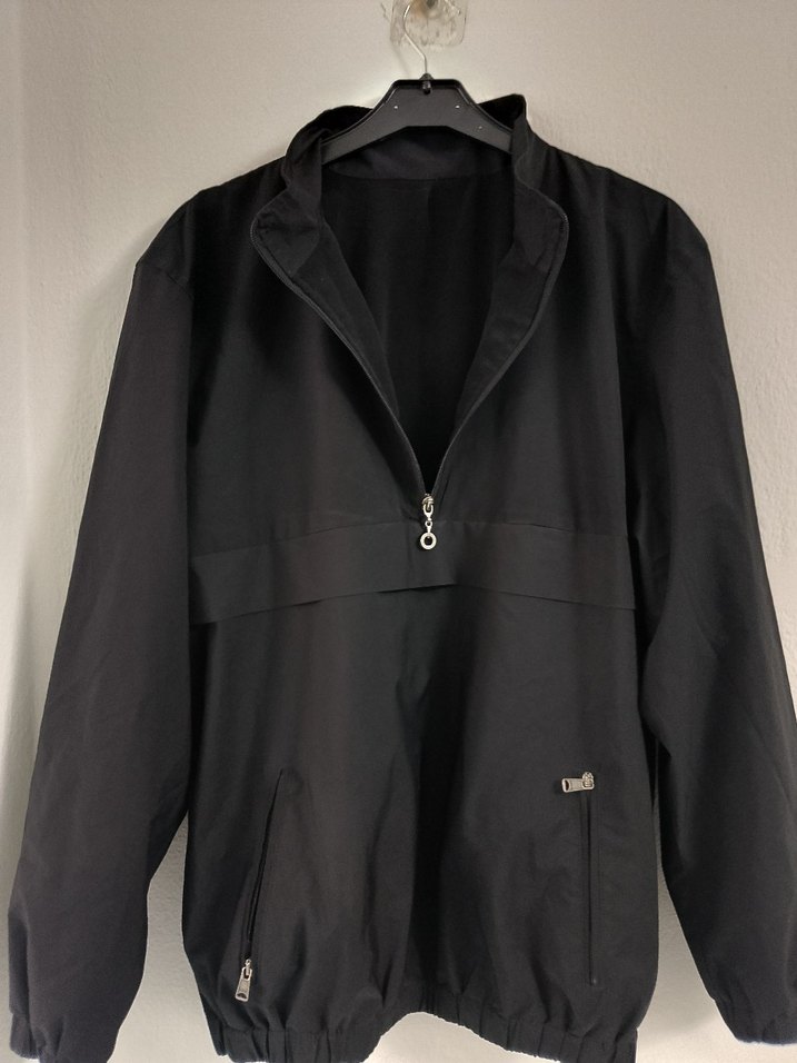 Erkek Siyah Fermuarlı Rüzgarlık - Görsel 4