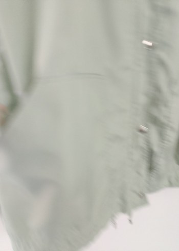 Erkek Düğmeli Kapüşonlu Gri Rüzgarlık - Görsel 4