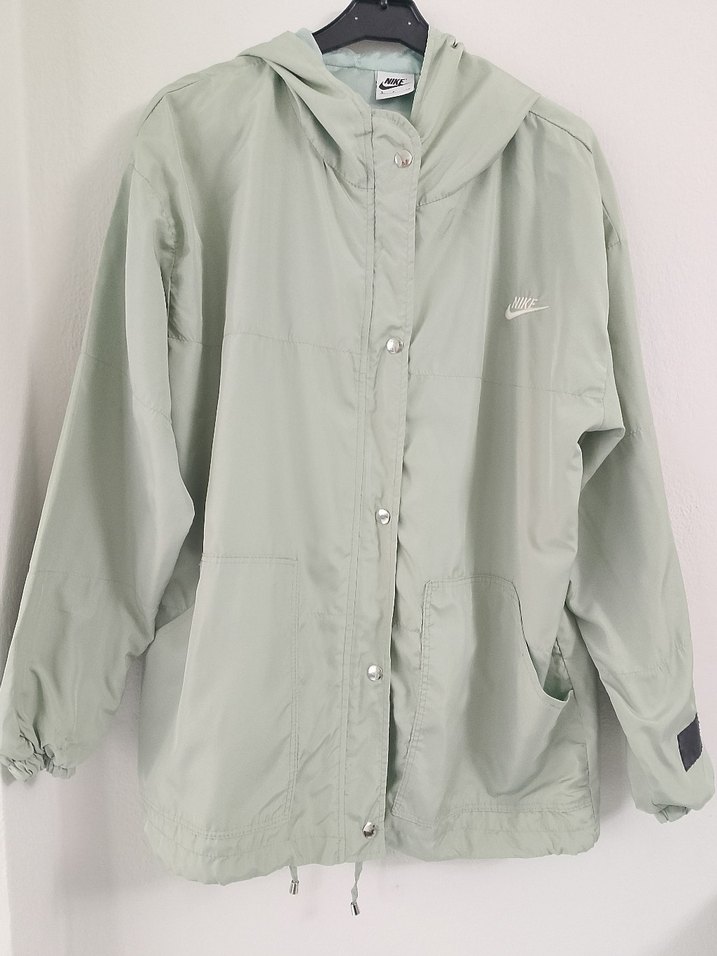 Erkek Düğmeli Kapüşonlu Gri Rüzgarlık - Görsel 2