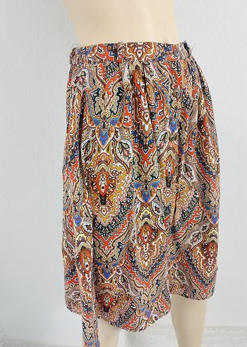 Bohem Desenli Uzun Hamile Etek - Görsel 3