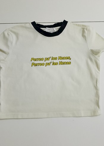 Beyaz Baskılı Tişört - Görsel 2