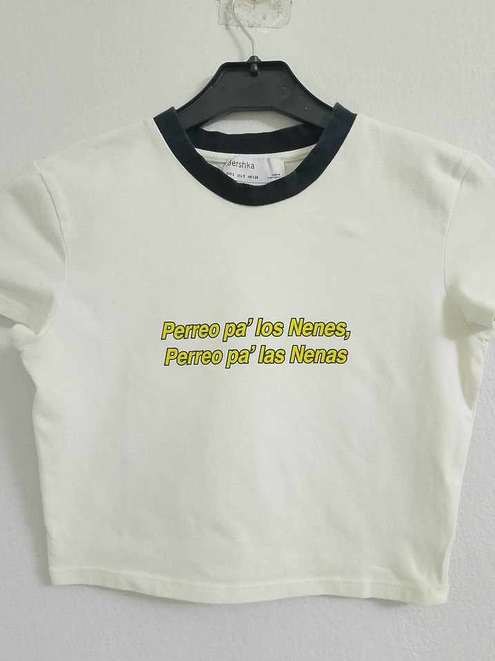 Beyaz Baskılı Tişört - Görsel 3