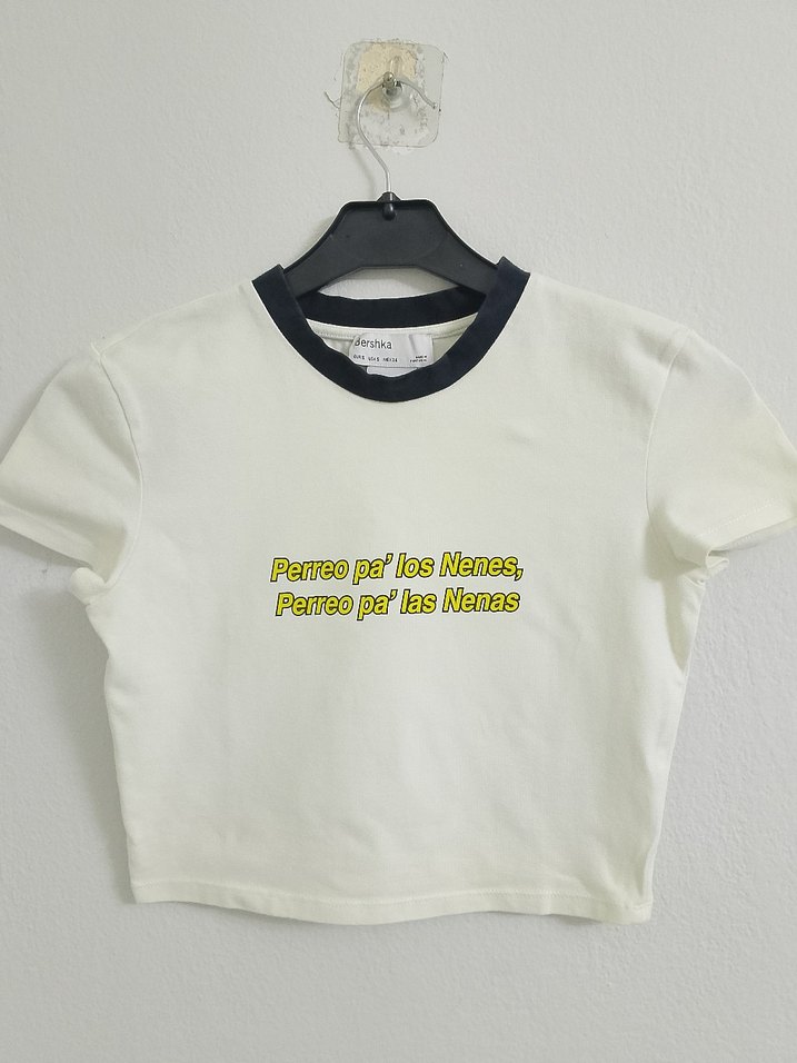 Beyaz Baskılı Tişört - Görsel 5