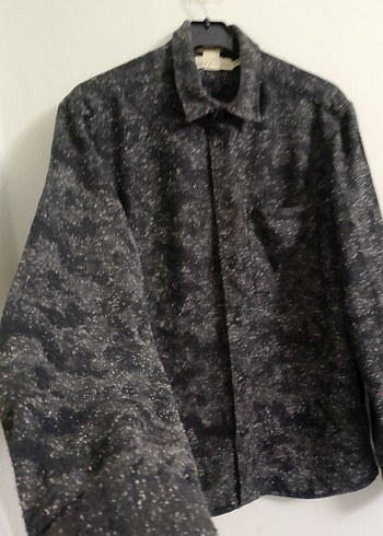 Gri Düğmeli Erkek Uzun Kollu Gömlek - Görsel 4