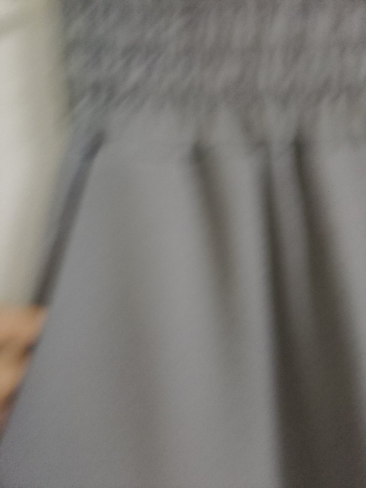 Gri Keten Kadın Bol Pantolon - Görsel 5