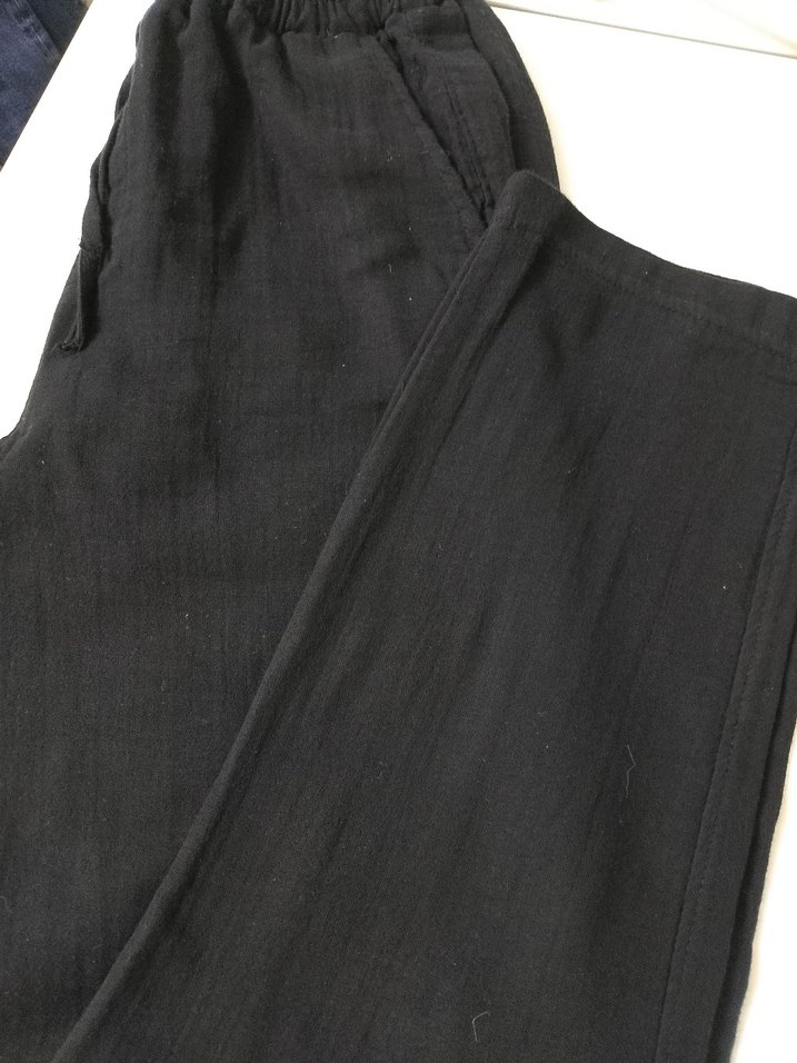 Siyah Kadın Rahat Kesim Denim Pantolon - Görsel 5