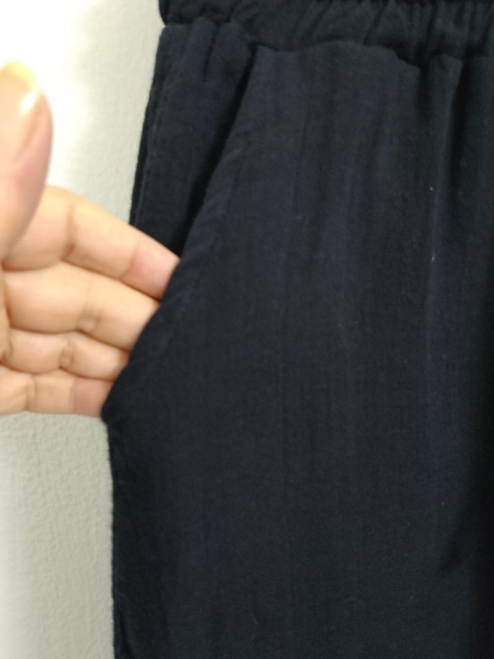 Siyah Kadın Rahat Kesim Denim Pantolon - Görsel 4