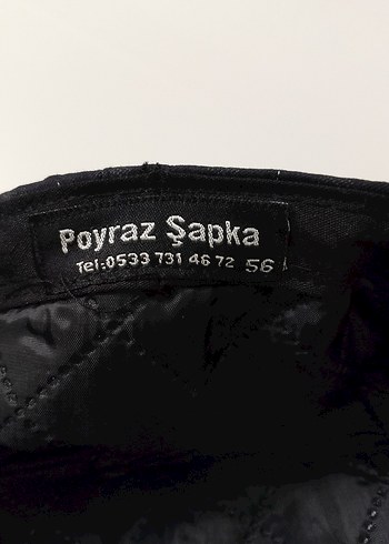 Düğmeli Siyah Denim Kadın Şapka - Görsel 8