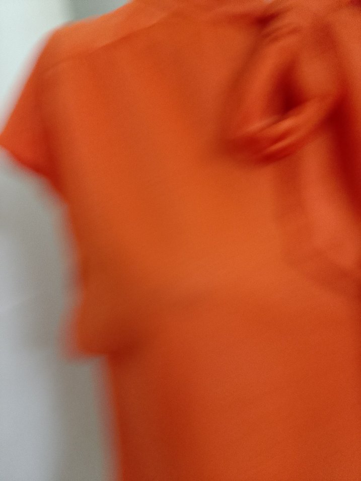 Kırmızı Drapeli Yüksek Yakalı Kadın Bluz - Görsel 5