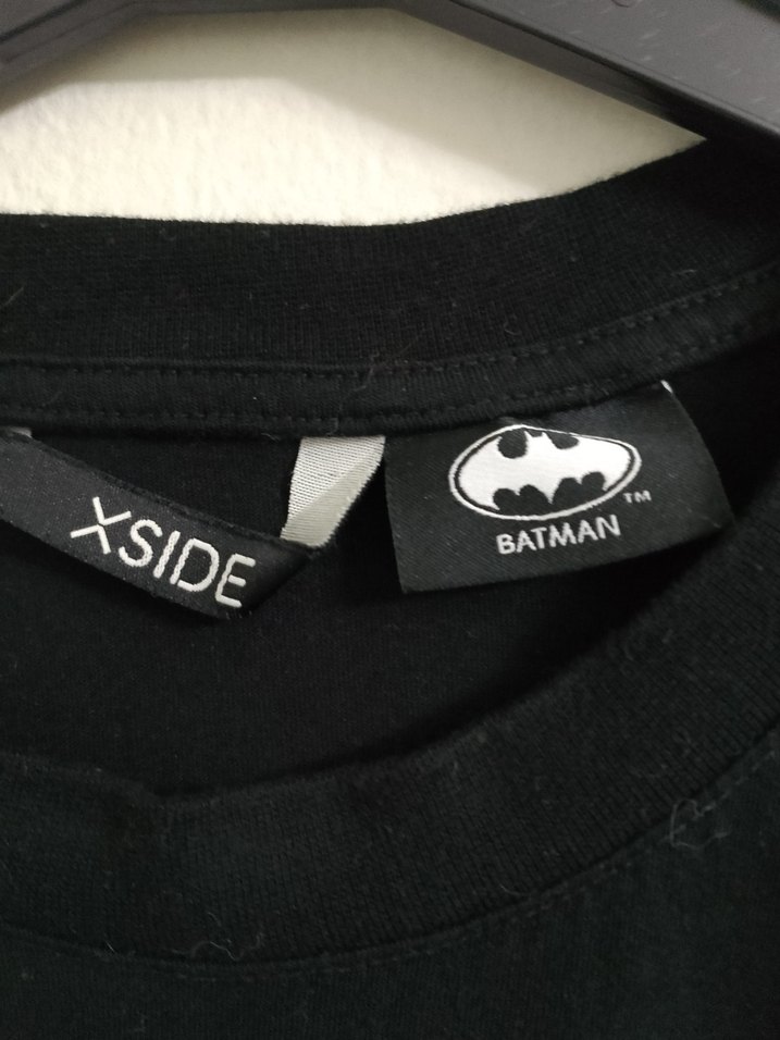 Siyah Baskılı Gevşek Kesim Erkek Tişört - Görsel 5