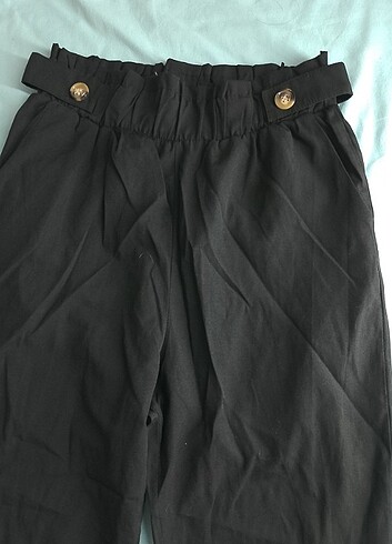 s Beden siyah Renk Beli lastikli pantolon