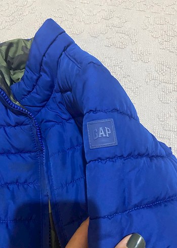Mavi Fermuarlı Erkek Çocuk Mont