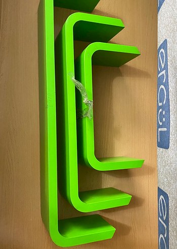 Renkli Yeşil Çocuk Rafı Seti - Görsel 3