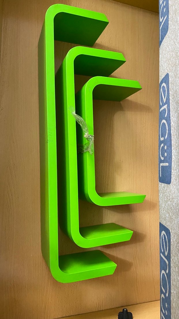 Renkli Yeşil Çocuk Rafı Seti - Görsel 3