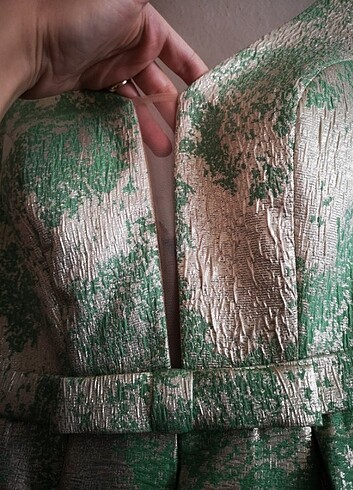 s Beden yeşil Renk Nişan-Kına Elbisesi 