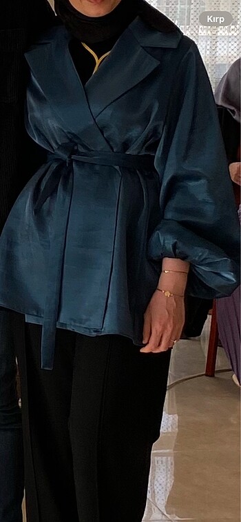m Beden lacivert Renk Manuka saten kimono