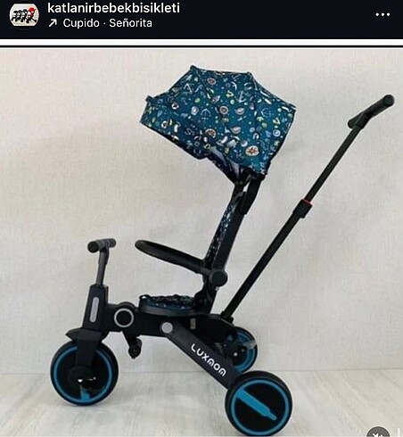 Çift yönlü bebek bisikleti