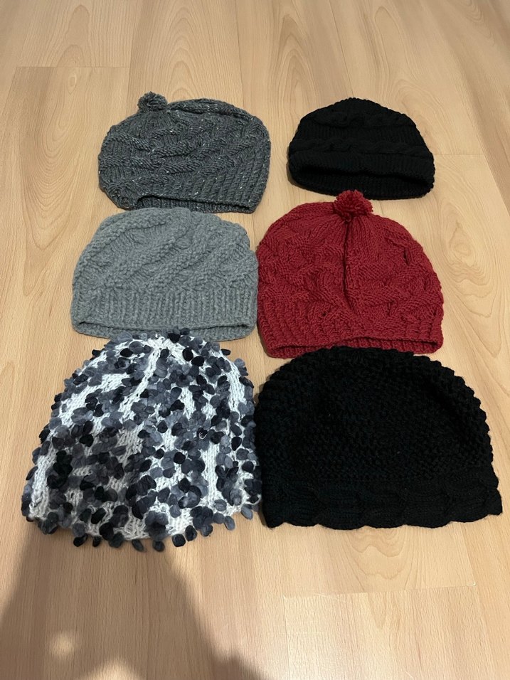 Kadın Gri Örgü Bere - Görsel 4