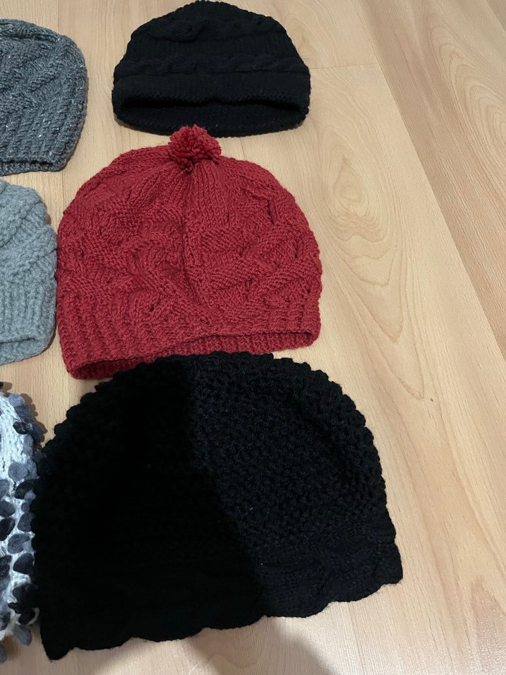 Kadın Gri Örgü Bere - Görsel 2